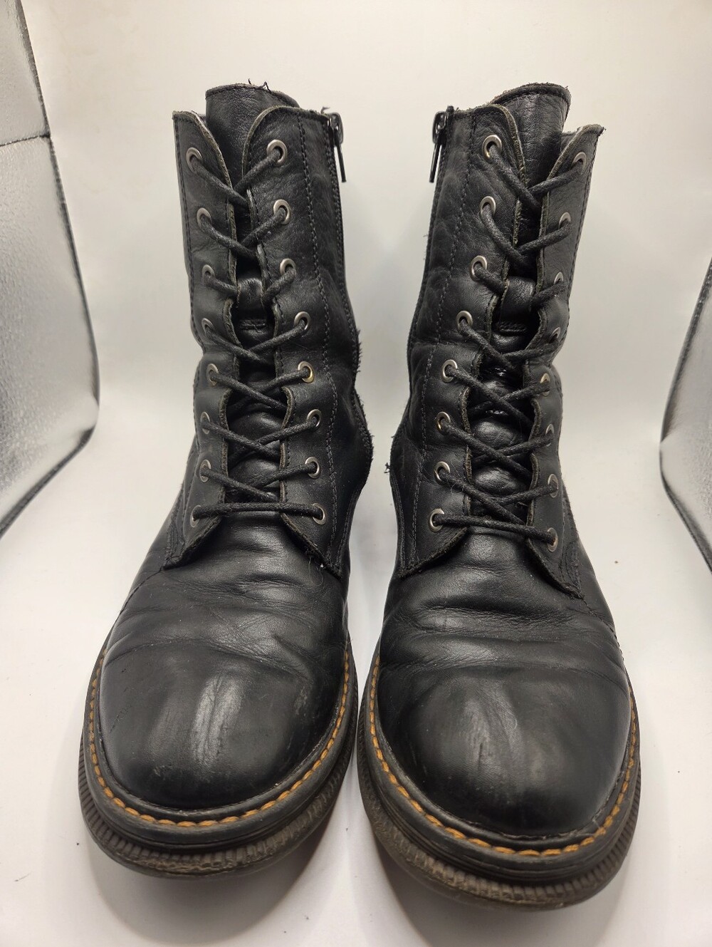 Josef Seibel Waterproof Lined Leather Lace-Up Boots Black EU 41 US 10 - Picture 6 of 12